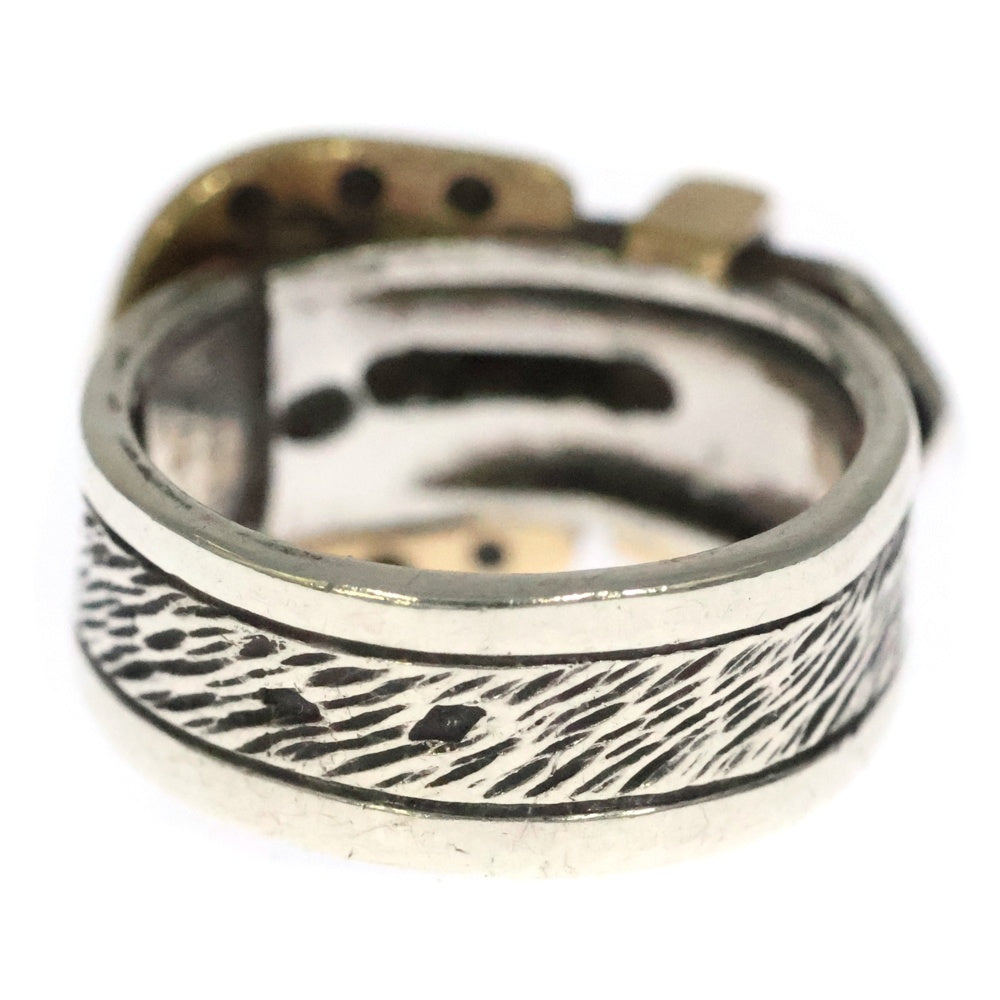 HERMES(エルメス) HORSESHOE BELT RING ホースシュー ベルト コンビ リング ゴールド/シルバー