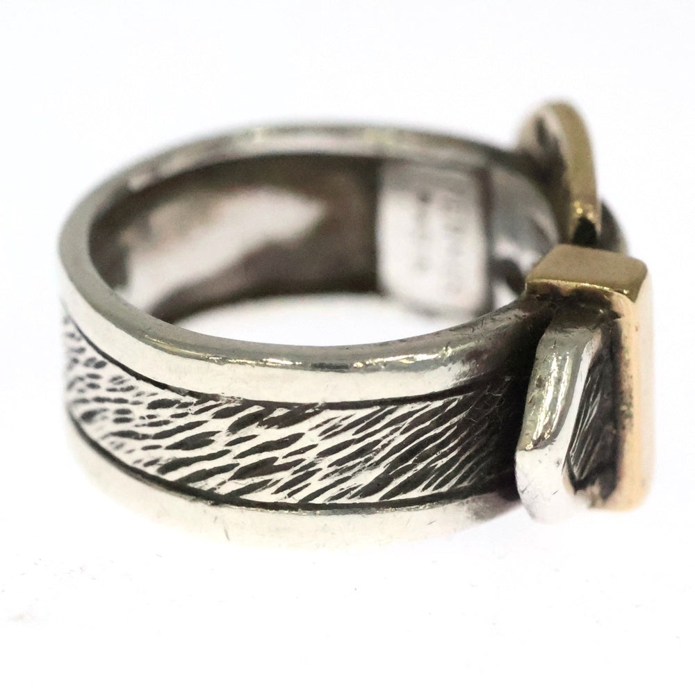 HERMES(エルメス) HORSESHOE BELT RING ホースシュー ベルト コンビ リング ゴールド/シルバー