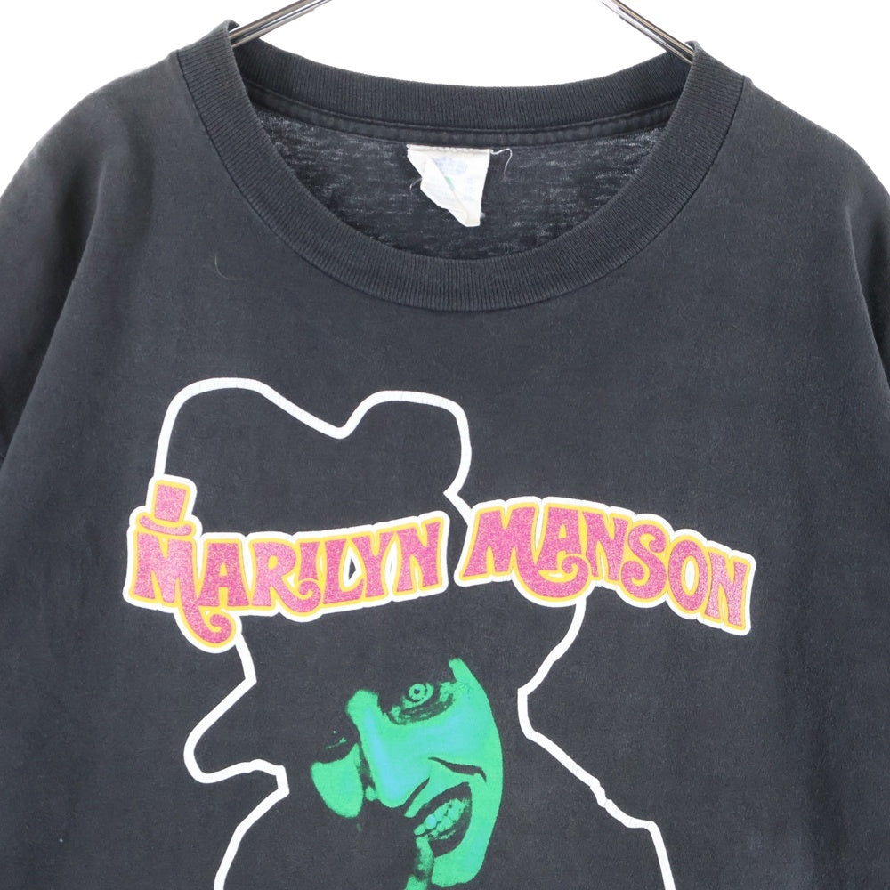 VINTAGE(ヴィンテージ) 90s MARILYN MANSON DOPE FIEND マリリンマンソン ドープフィエンド Tシャツ 半袖カットソー ブラック