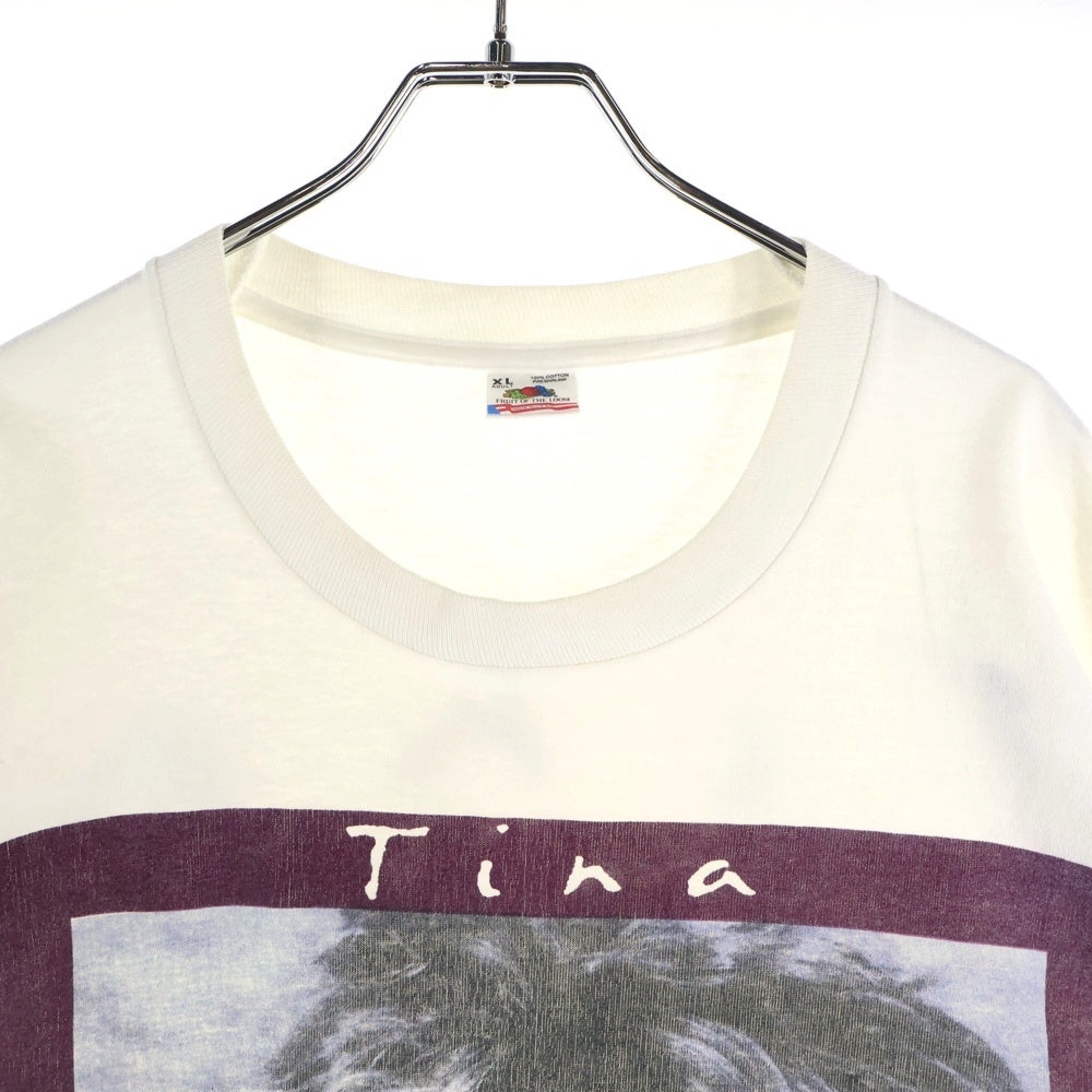 VINTAGE(ヴィンテージ) 90s TINA TURNER WHAT'S LOVE? TOUR ティナ ターナー 両面プリント Tシャツ 半袖カットソー ホワイト