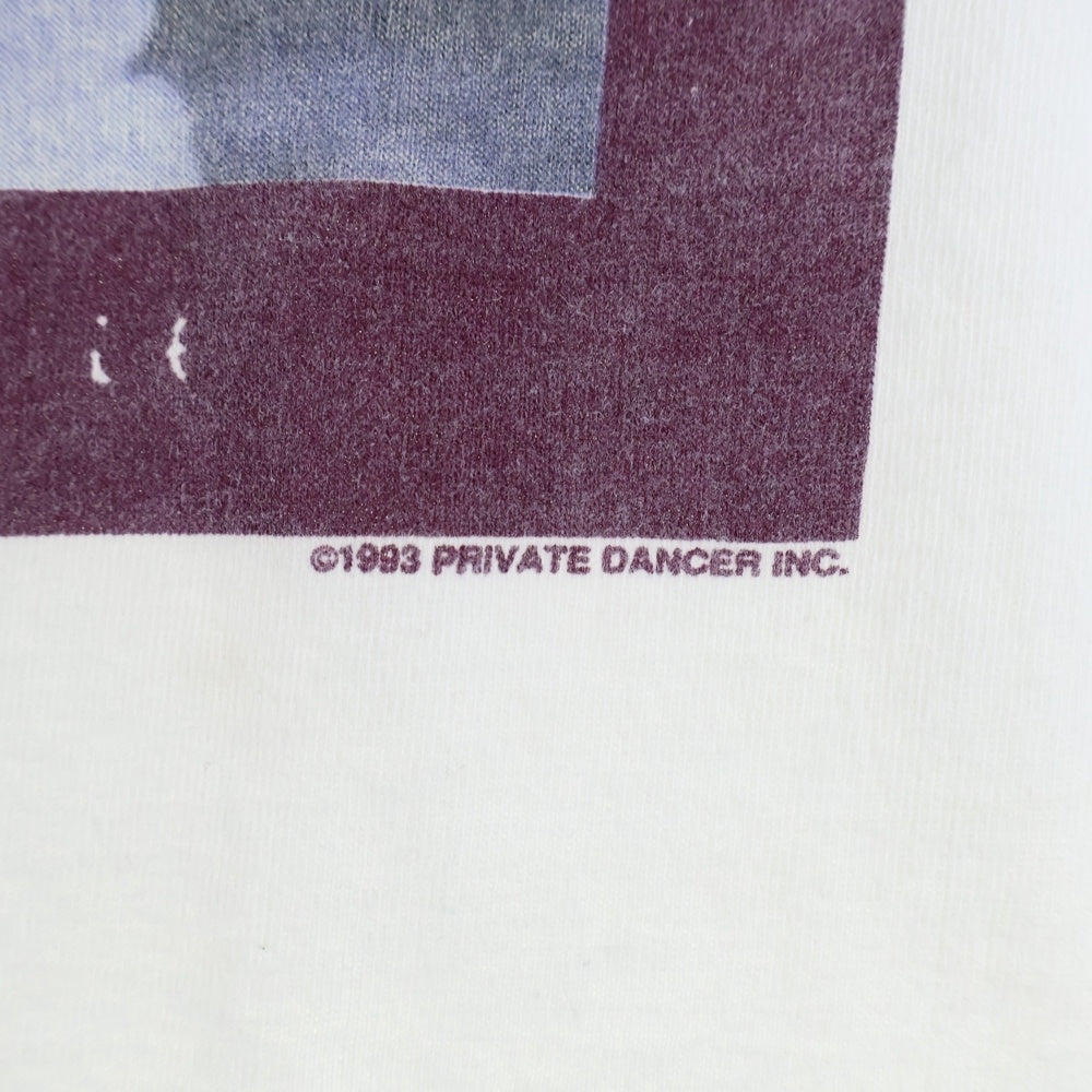 VINTAGE(ヴィンテージ) 90s TINA TURNER WHAT'S LOVE? TOUR ティナ ターナー 両面プリント Tシャツ 半袖カットソー ホワイト