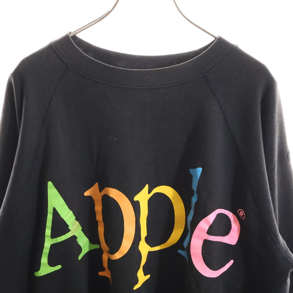 VINTAGE(ヴィンテージ) 90s APPLE LOGO CREWNECK SWEAT SHIRT アップル ロゴ スウェット ブラック