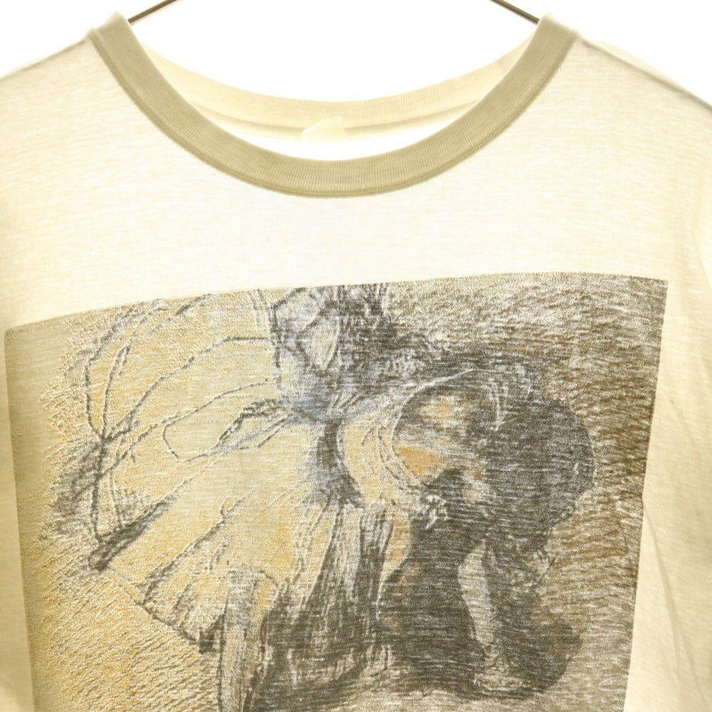 VINTAGE(ヴィンテージ) 90s Edgar Degas エドガー ドガ 靴を直す踊り子 アート 半袖プリントTシャツ カットソー ホワイト