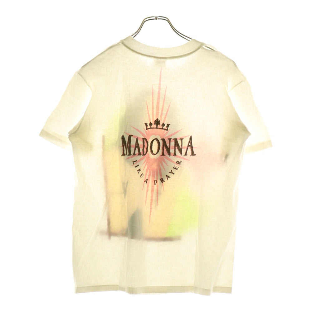 VINTAGE(ヴィンテージ) 80s MADONNA LIKE A PRAYER マドンナ 両面プリント 半袖Tシャツ カットソー ホワイト