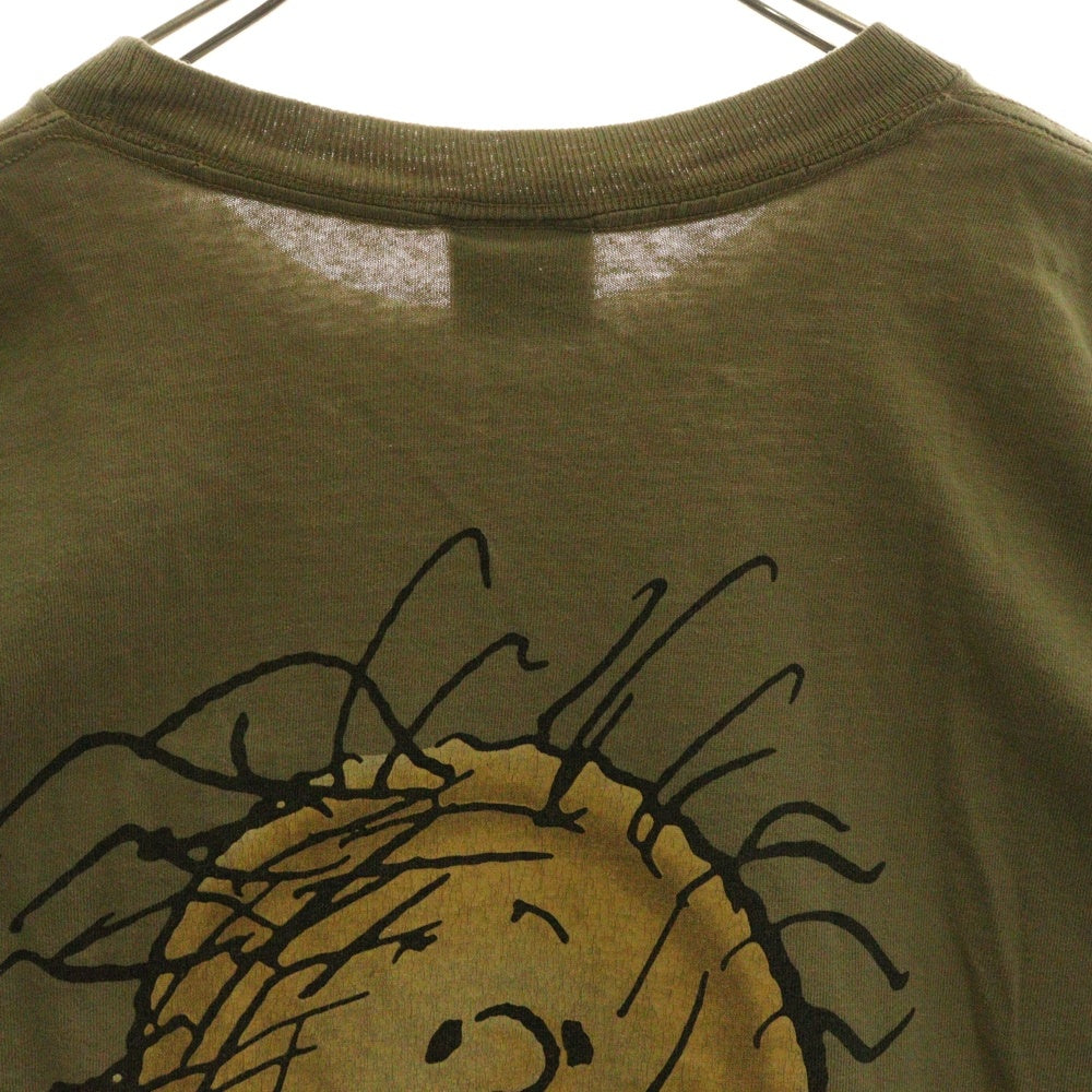 VINTAGE(ヴィンテージ) 90s PEANUTS CHARLIE BROWN PIGPEN MESSWEAR CK ピーナッツ パロディTシャツ 両面プリント 半袖Tシャツ カットソー ブラウン