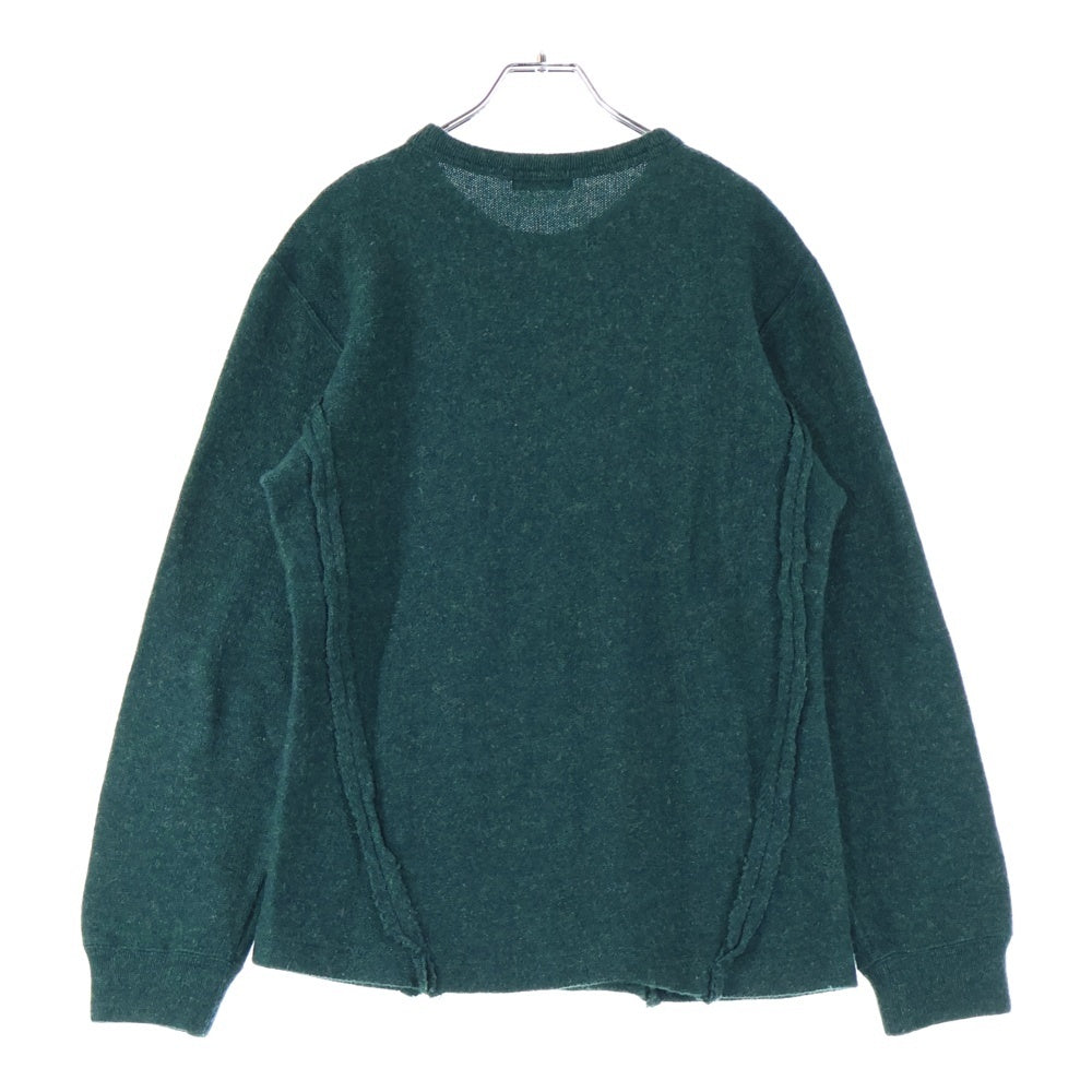 COMME des GARCONS HOMME PLUS(コムデギャルソンオムプリュス) 03AW WOOL CREW NECK ウール メランジ ニット クルーネック PK-T045 グリーン