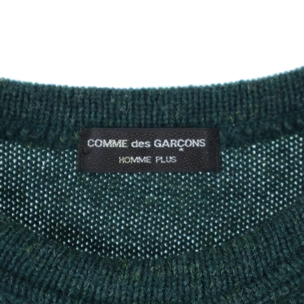 COMME des GARCONS HOMME PLUS(コムデギャルソンオムプリュス) 03AW WOOL CREW NECK ウール メランジ ニット クルーネック PK-T045 グリーン