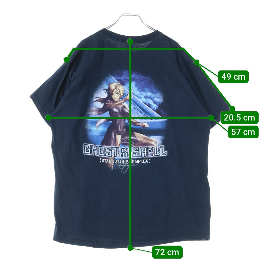 VINTAGE(ヴィンテージ) 00S GHOST IN THE SHELL 攻殻機動隊 両面プリント 半袖Tシャツ ブラック