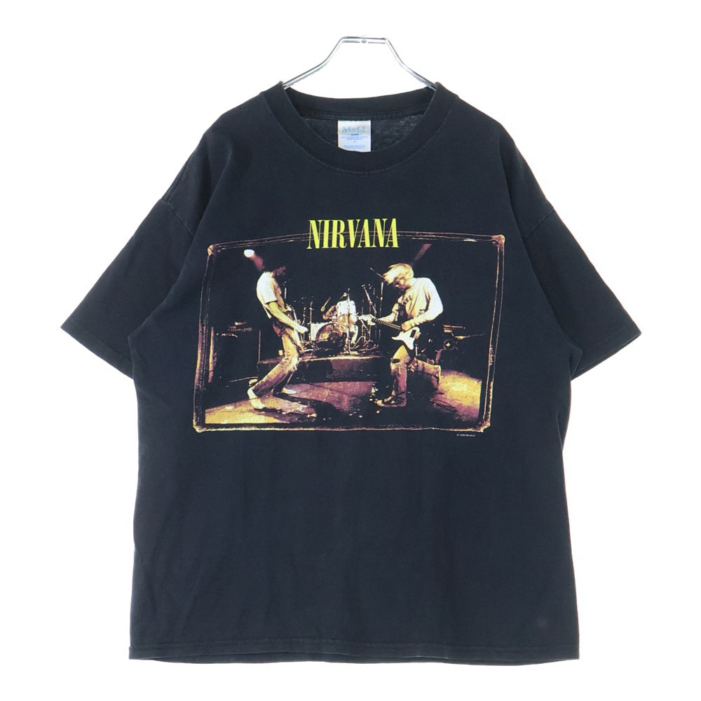 VINTAGE(ヴィンテージ) 00S NIRVANA FROM THE MUDDY BANKS OF THE WISHKAH ニルヴァーナ 両面プリント 半袖Tシャツ ブラック