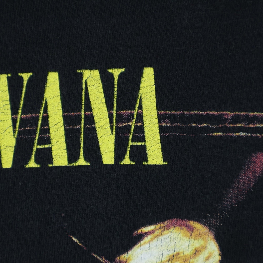 VINTAGE(ヴィンテージ) 00S NIRVANA FROM THE MUDDY BANKS OF THE WISHKAH ニルヴァーナ 両面プリント 半袖Tシャツ ブラック