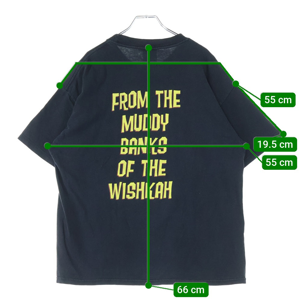 VINTAGE(ヴィンテージ) 00S NIRVANA FROM THE MUDDY BANKS OF THE WISHKAH ニルヴァーナ 両面プリント 半袖Tシャツ ブラック