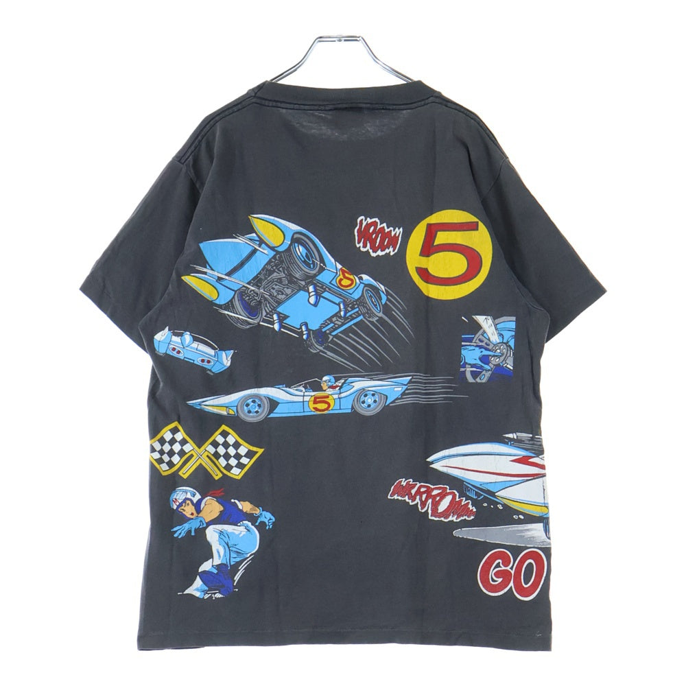 VINTAGE(ヴィンテージ) 90S SPEED RACER 1992 OVP スピードレーサー マッハGOGOGO オーバープリント 半袖Tシャツ ブラック
