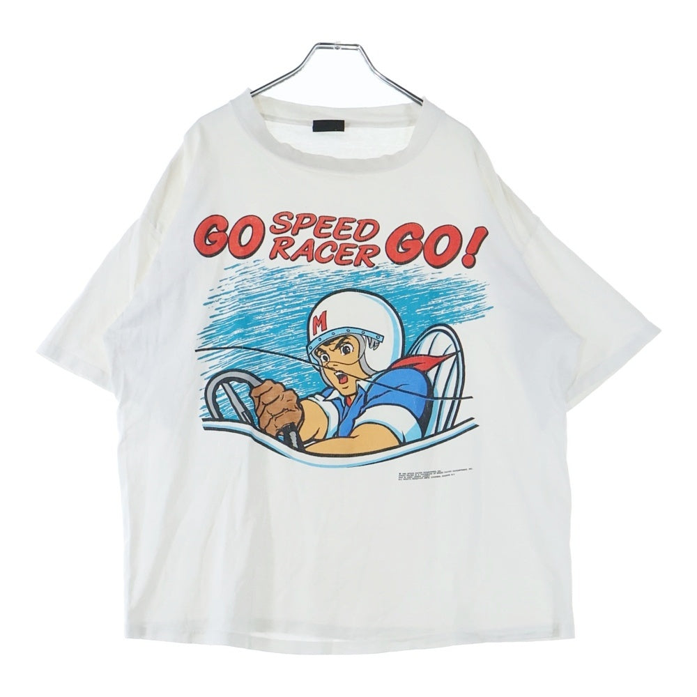 VINTAGE(ヴィンテージ) 90S SPEED RACER 1992 GO GO SPEED RACER スピードレーサー マッハGOGOGO プリント 半袖Tシャツ ホワイト