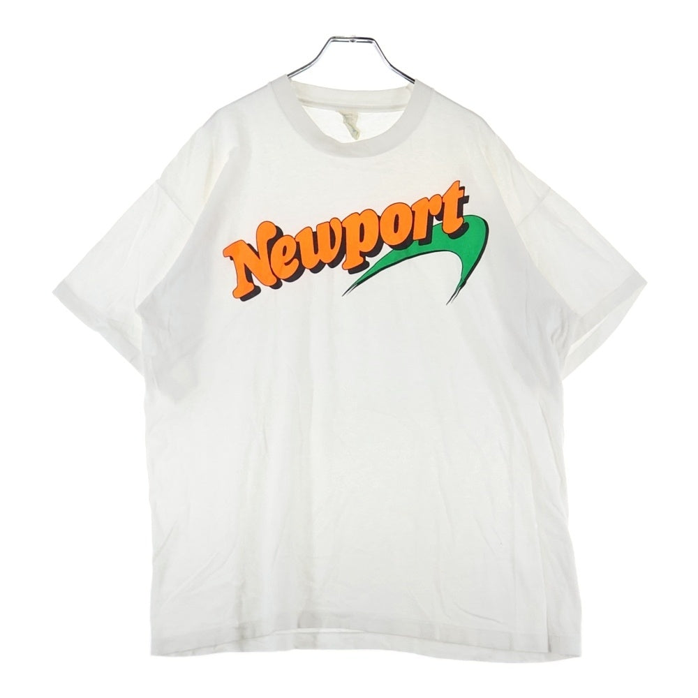 VINTAGE(ヴィンテージ) 90S Newport ニューポート デザインプリント 半袖Tシャツ ホワイト