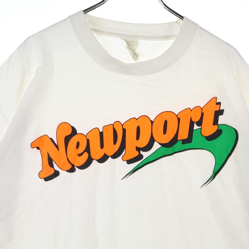 VINTAGE(ヴィンテージ) 90S Newport ニューポート デザインプリント 半袖Tシャツ ホワイト