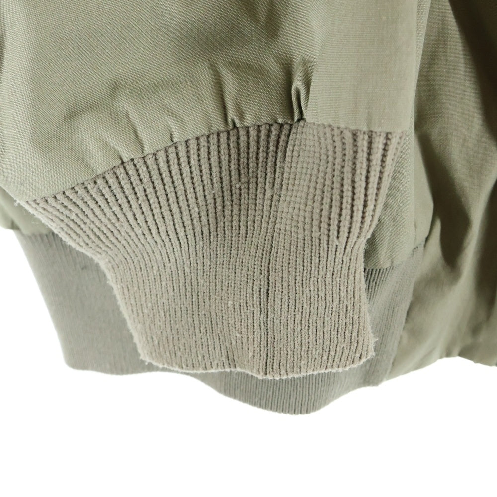 L.L.Bean(エルエルビーン) 80-90S 裏地チェック ハイネック ジップアップ ハリントン ジャケット ベージュ