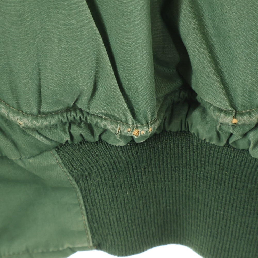 C.P. Company(シーピーカンパニー) 82AW Archive Dutch Police Designed by Massimo Osti マッシモ オスティ レザー切り替え エルボーパッチ ボアカラー 中綿 ジップアップジャケット グリーン