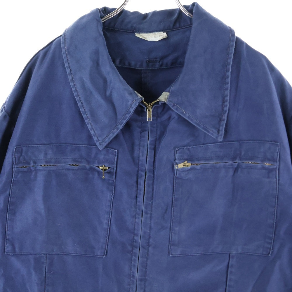 VINTAGE(ヴィンテージ) Italian Air Force Work Jacket ジップアップ ワークジャケット ネイビー