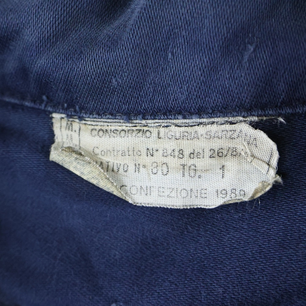 VINTAGE(ヴィンテージ) Italian Air Force Work Jacket ジップアップ ワークジャケット ネイビー