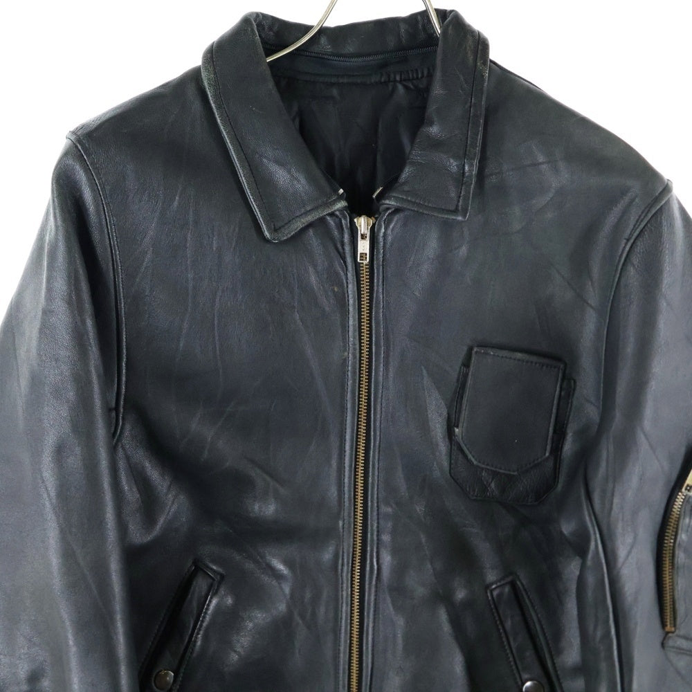 VINTAGE(ヴィンテージ) French Military Leather Pilot Jacket レザー パイロット ジャケット ブラック
