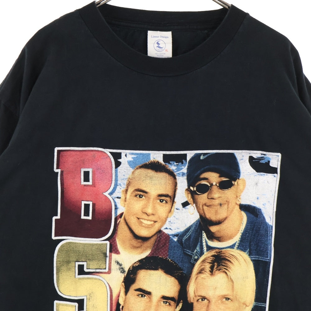 VINTAGE(ヴィンテージ) 90s Backstreet Boys BSB TEE バックストリート・ボーイズ 両面プリント半袖Tシャツ カットソー ブラック