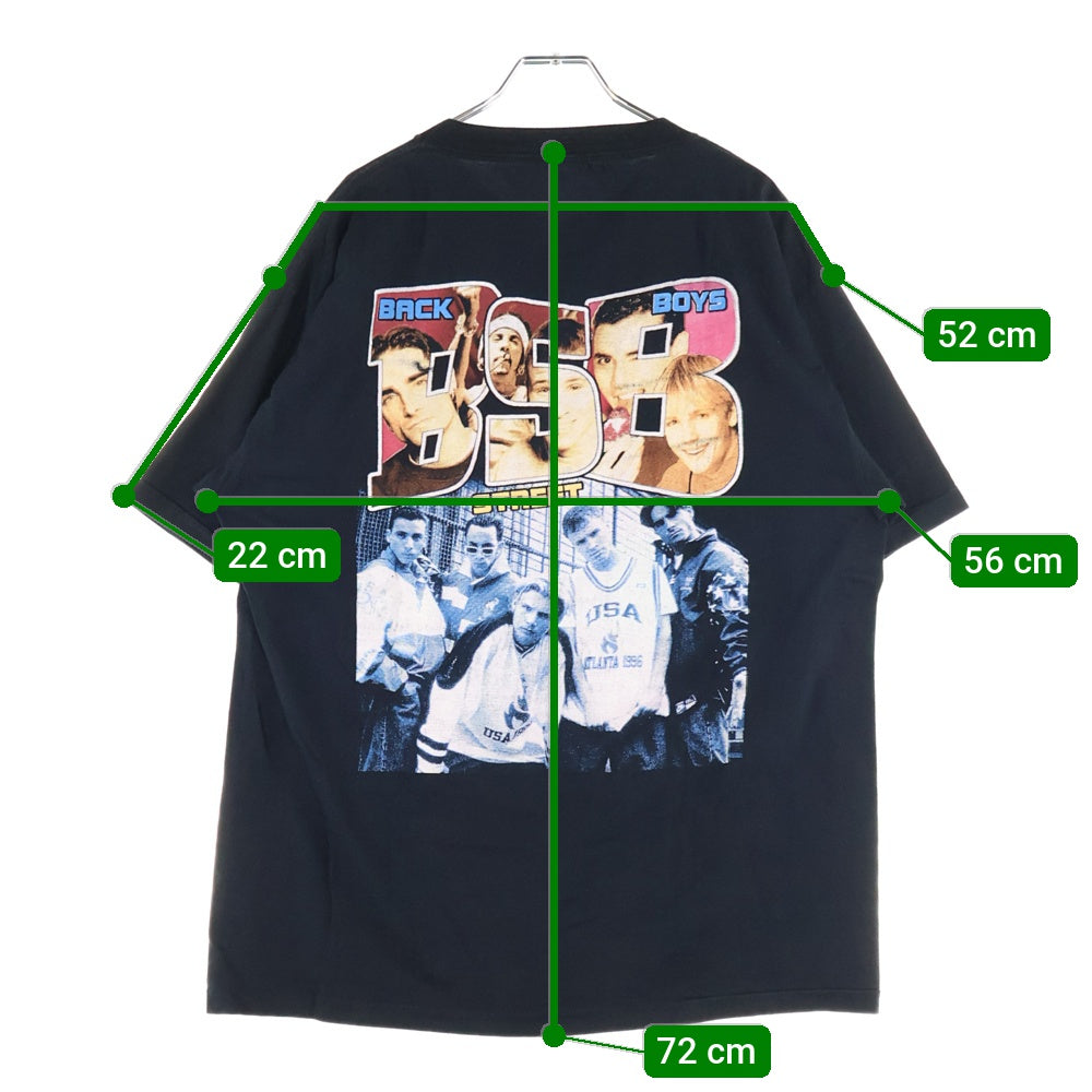 VINTAGE(ヴィンテージ) 90s Backstreet Boys BSB TEE バックストリート・ボーイズ 両面プリント半袖Tシャツ カットソー ブラック