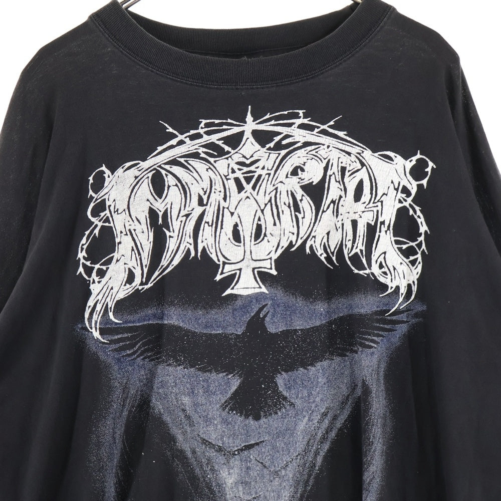 VINTAGE(ヴィンテージ) 90s Immortal Nebular Ravens 両面プリント 長袖Tシャツ ロングスリーブ ブラック