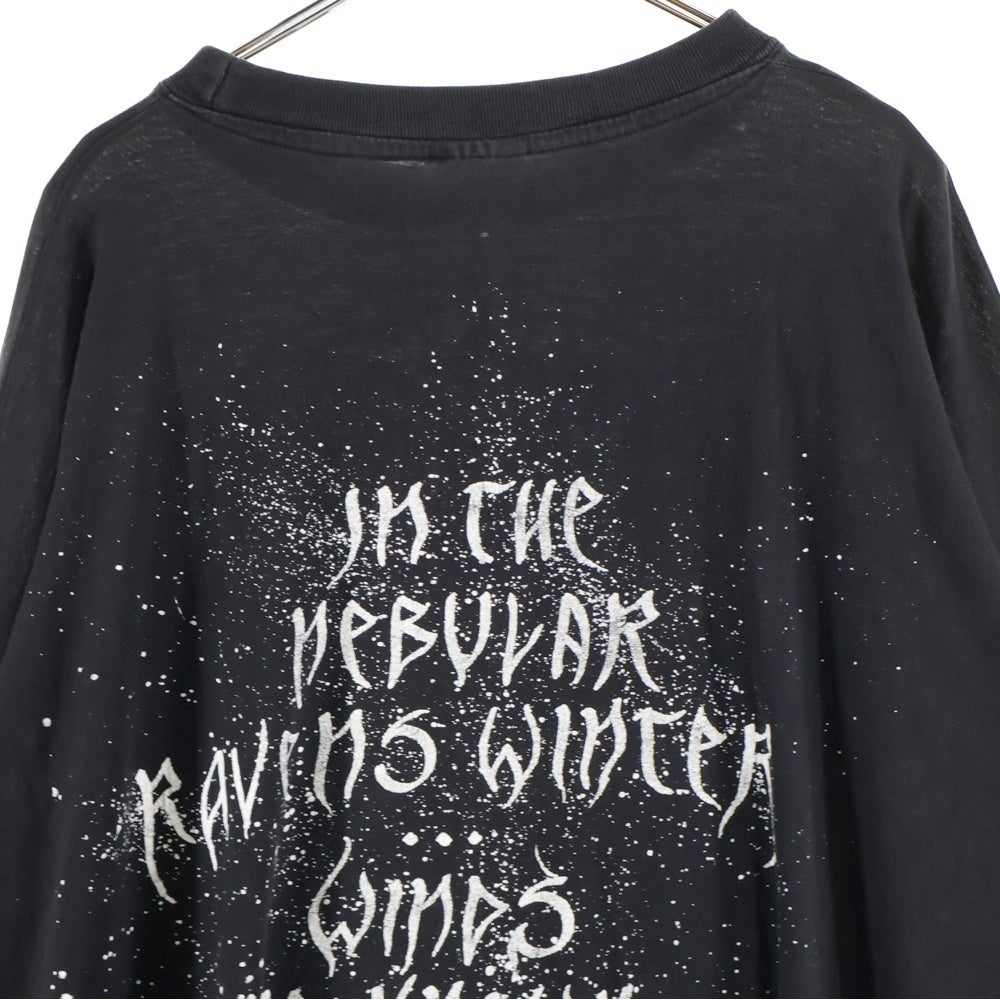 VINTAGE(ヴィンテージ) 90s Immortal Nebular Ravens 両面プリント 長袖Tシャツ ロングスリーブ ブラック