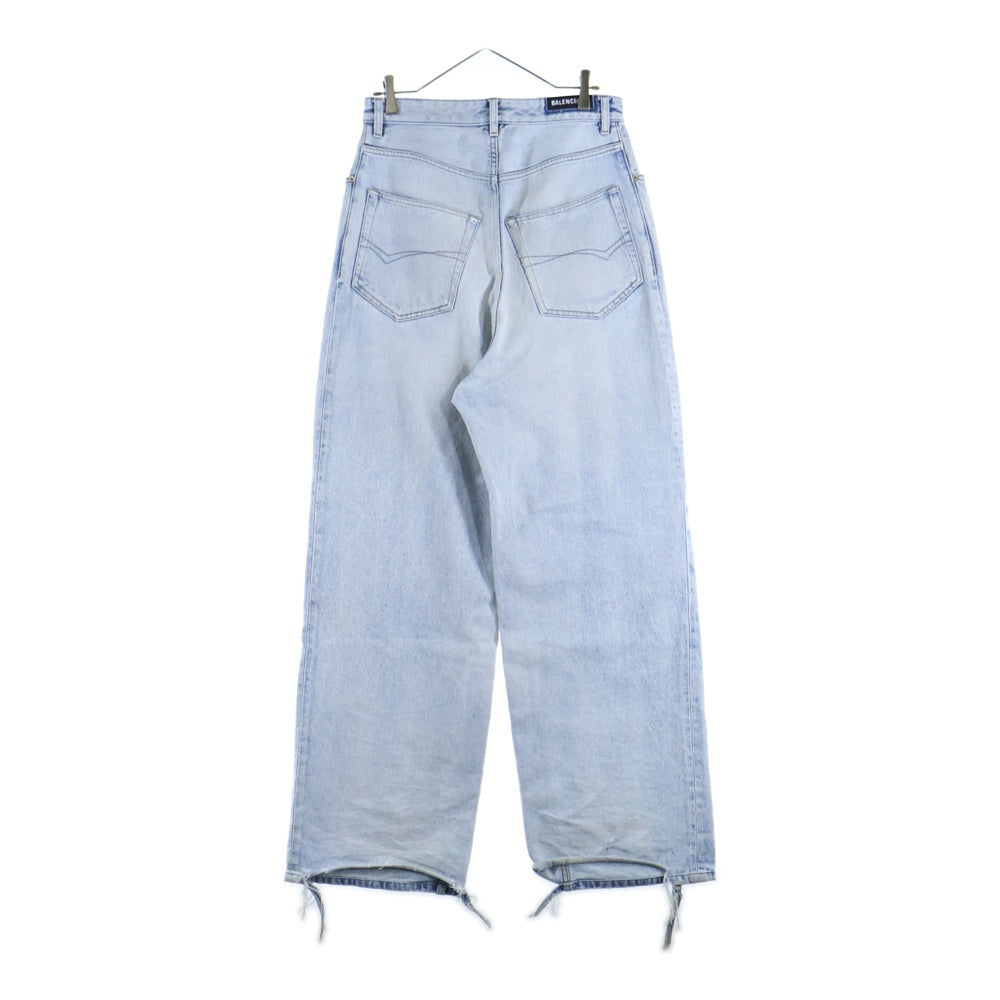 BALENCIAGA(バレンシアガ) 23AW ダメージ加工バギーデニムパンツ インディゴ 745213 TDW14