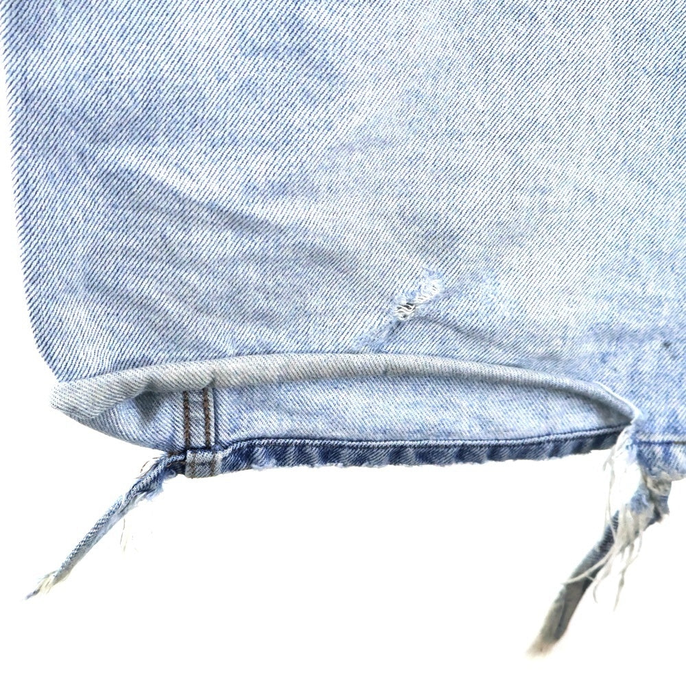 BALENCIAGA(バレンシアガ) 23AW ダメージ加工バギーデニムパンツ インディゴ 745213 TDW14