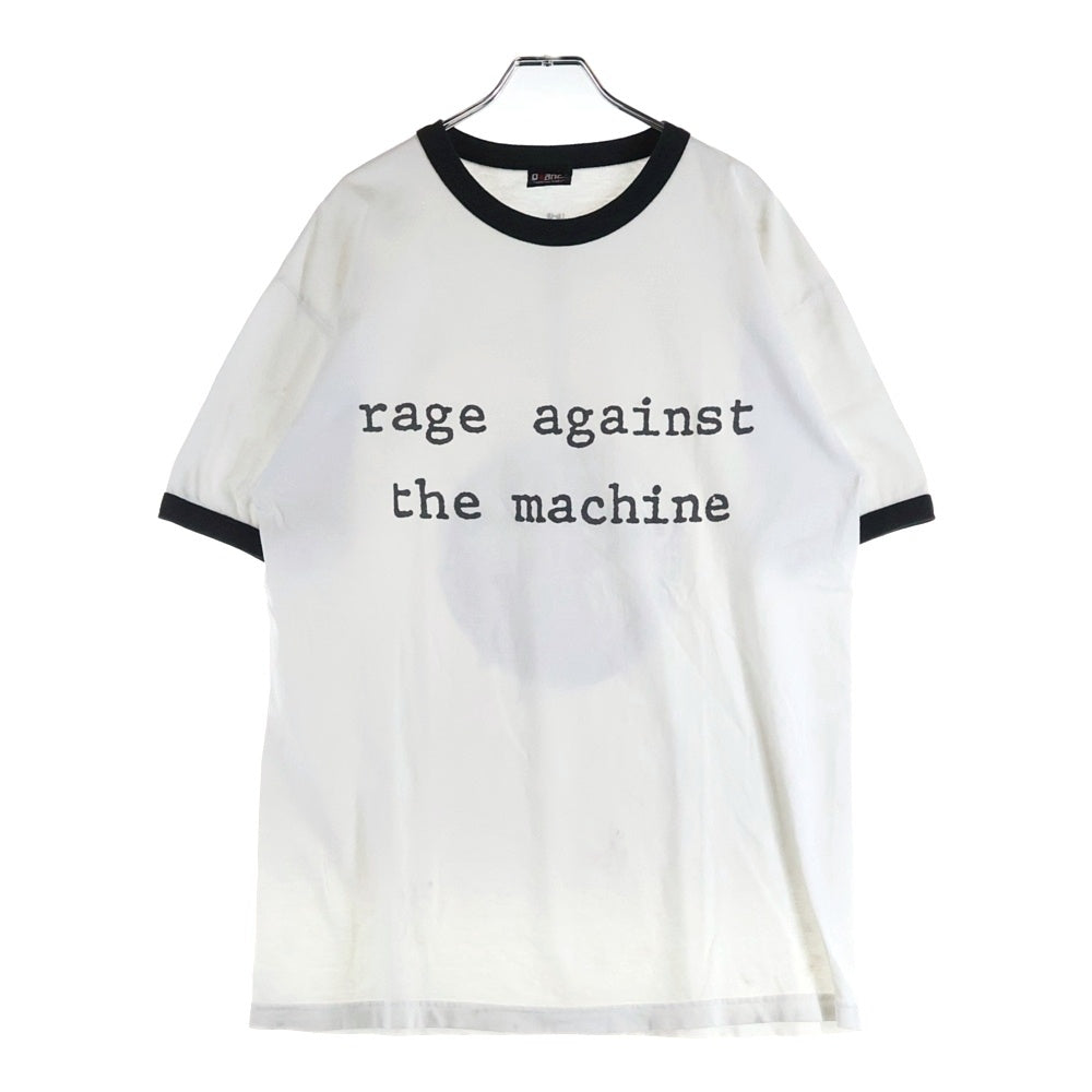 VINTAGE(ヴィンテージ) 90s RAGE AGAINST THE MACHINE RECKING BALL RINGER TEE レイジ アゲインスト ザ マシーン レッキングボール リンガー Tシャツ 半袖カットソーホワイト