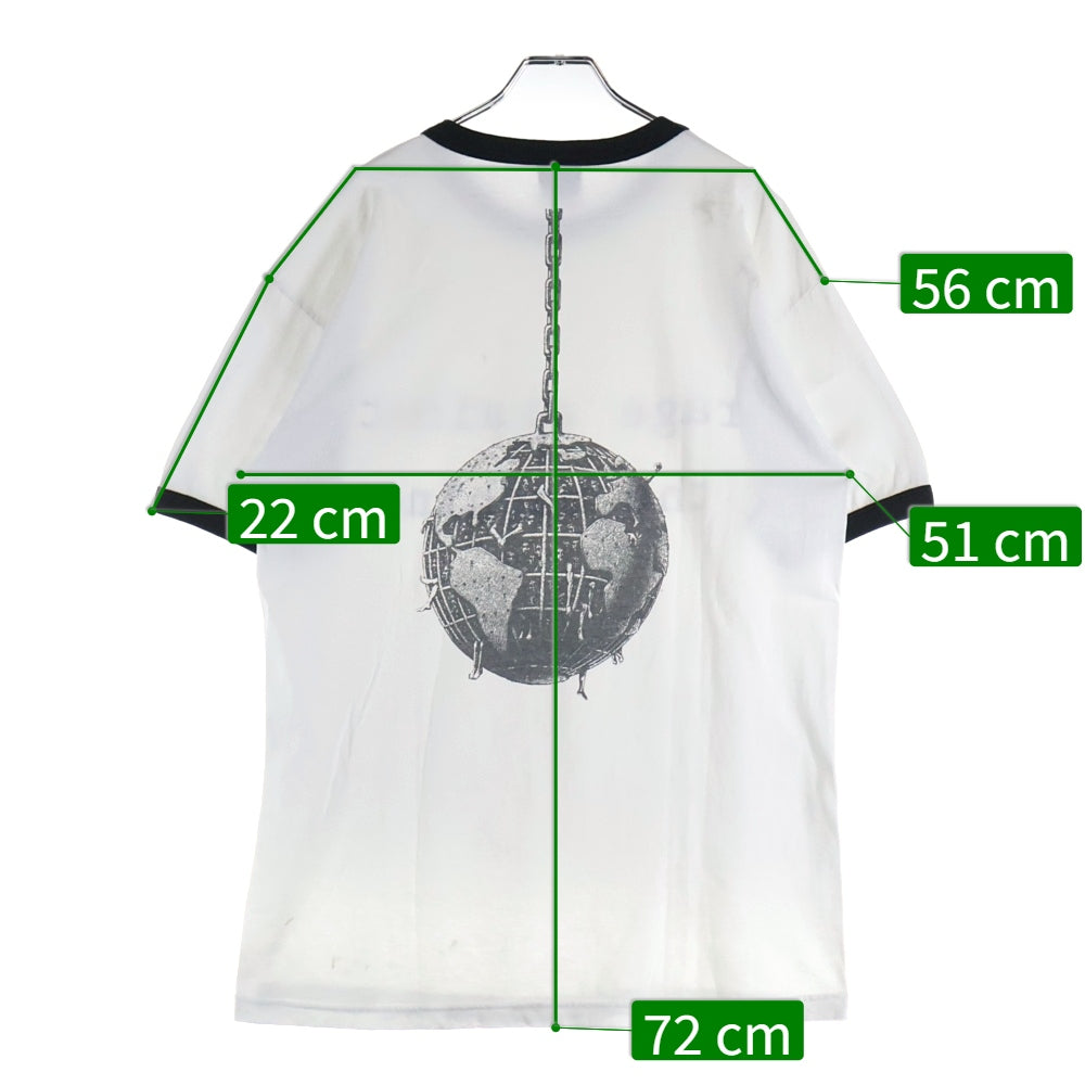 VINTAGE(ヴィンテージ) 90s RAGE AGAINST THE MACHINE RECKING BALL RINGER TEE レイジ アゲインスト ザ マシーン レッキングボール リンガー Tシャツ 半袖カットソーホワイト