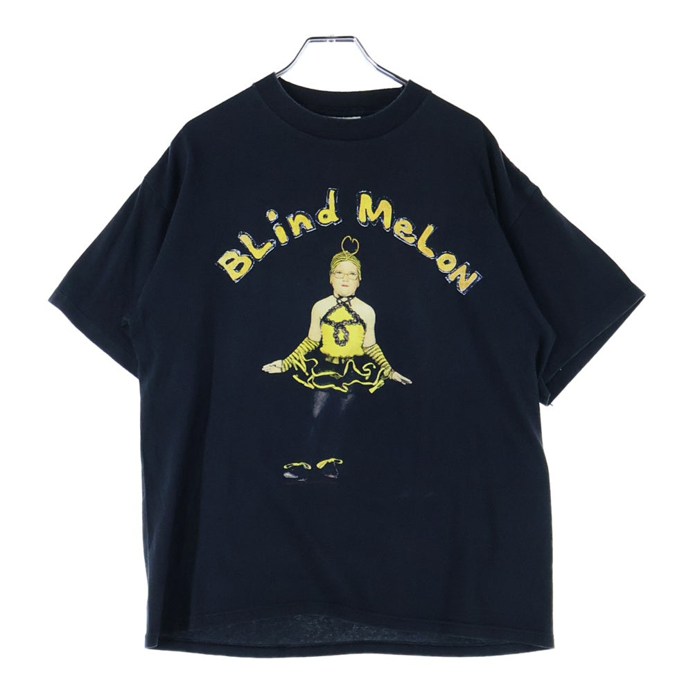 VINTAGE(ヴィンテージ) 90S BLIND MELON CRAMMED IN A VAN TOUR 92-93 ブラインドメロン 両面プリント 半袖Tシャツ ブラック