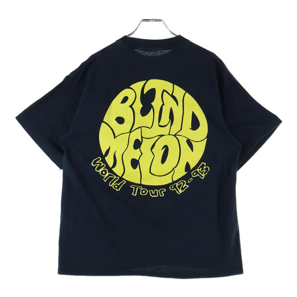 VINTAGE(ヴィンテージ) 90S BLIND MELON CRAMMED IN A VAN TOUR 92-93 ブラインドメロン 両面プリント 半袖Tシャツ ブラック