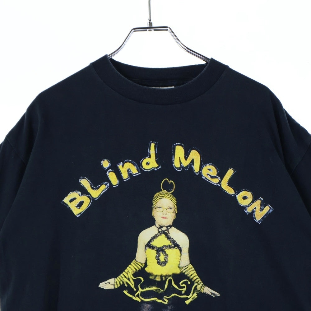 VINTAGE(ヴィンテージ) 90S BLIND MELON CRAMMED IN A VAN TOUR 92-93 ブラインドメロン 両面プリント 半袖Tシャツ ブラック