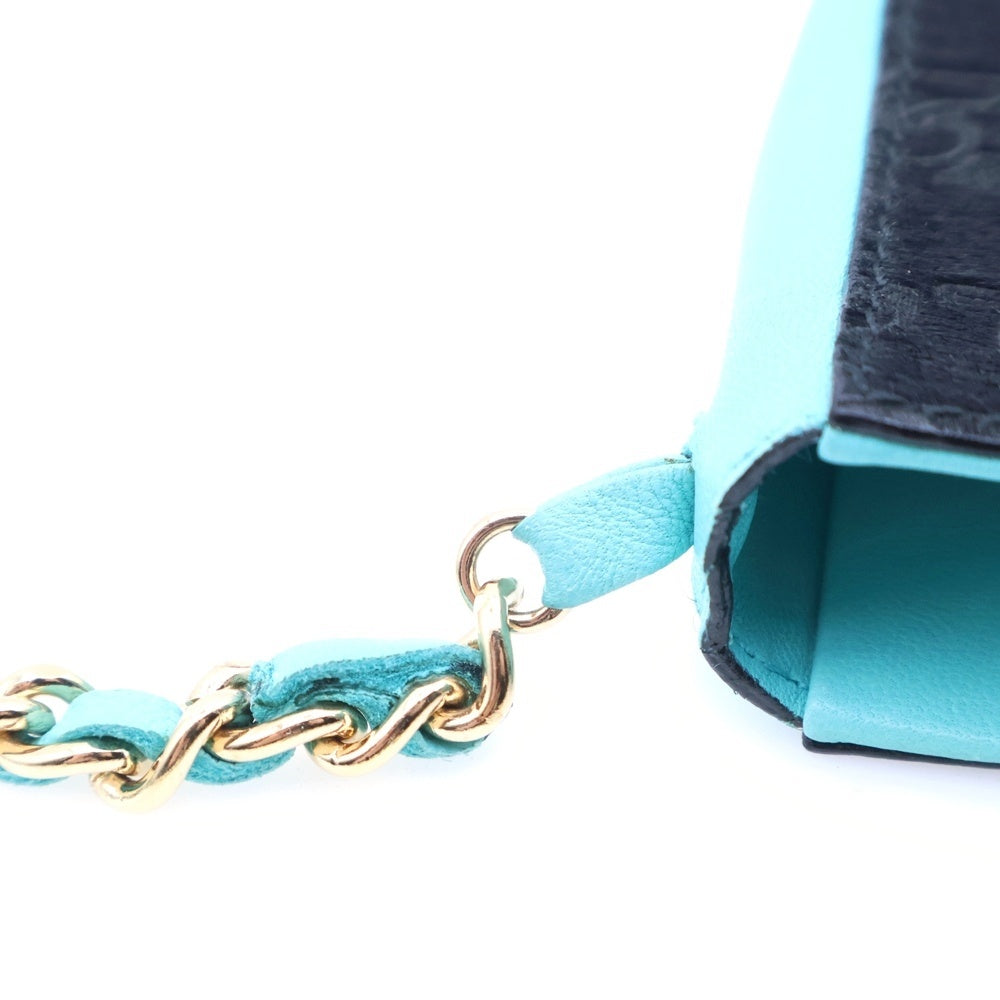 CHANEL(シャネル) 2000-2001 Chain Shoulder Cigarette Case チェーン シガレットケース ミニショルダーバッグ ブルー