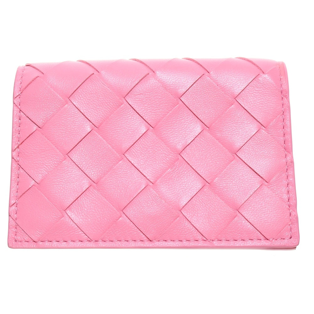BOTTEGA VENETA(ボッテガヴェネタ) イントレチャート レザー カードケース ピンク