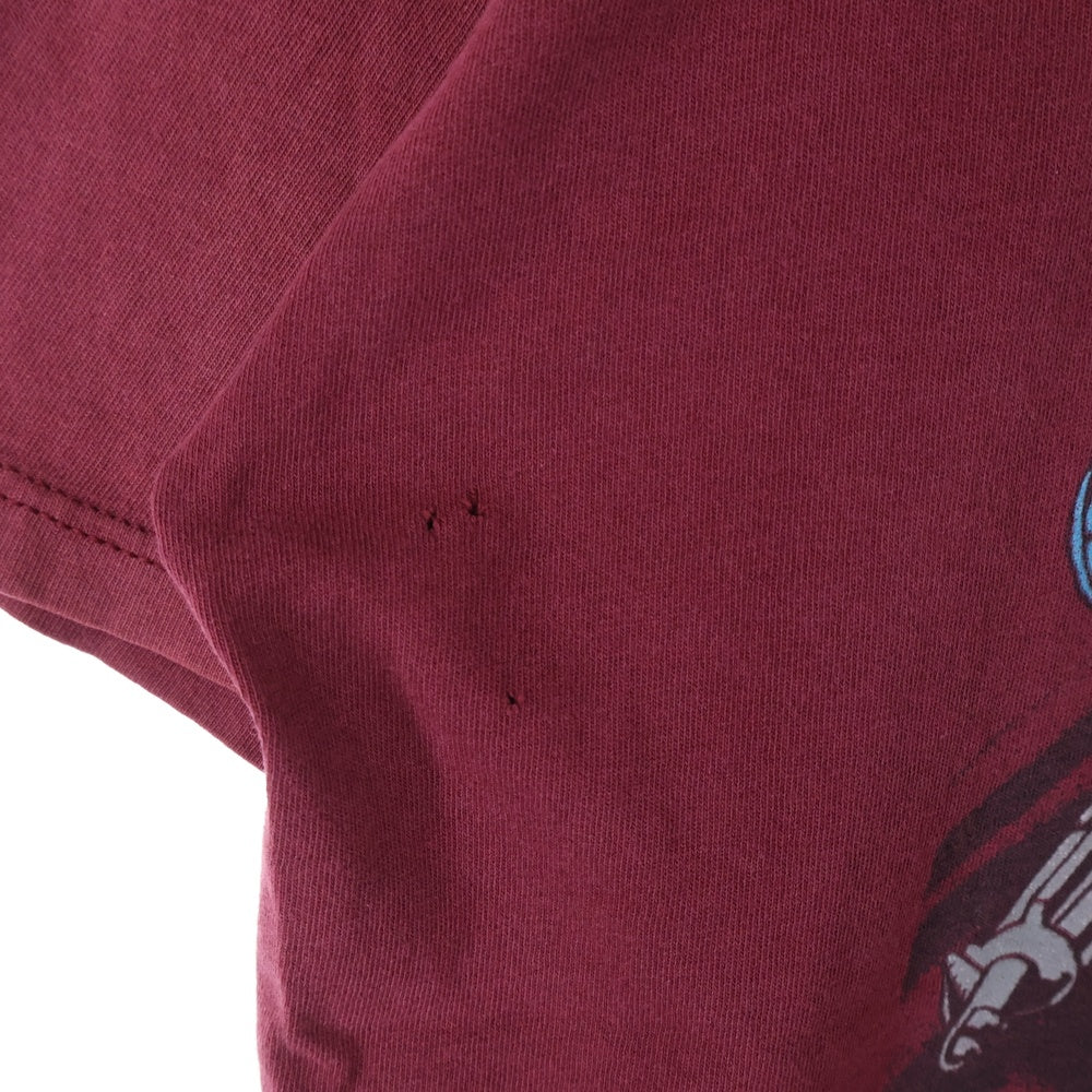 VINTAGE(ヴィンテージ) 90s SONIC YOUTH ヒステリックコミックス 無敵戦隊 ソニックユース Tシャツ 半袖カットソー ボルドー