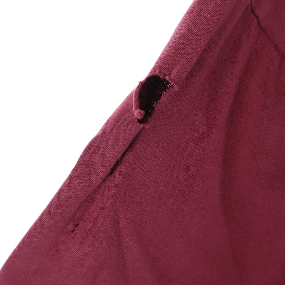 VINTAGE(ヴィンテージ) 90s SONIC YOUTH ヒステリックコミックス 無敵戦隊 ソニックユース Tシャツ 半袖カットソー ボルドー