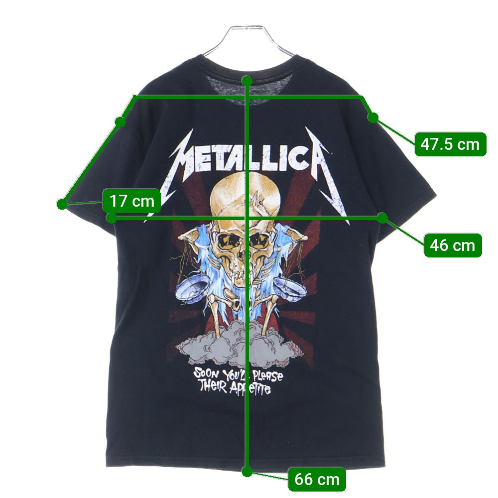VINTAGE(ヴィンテージ) 00s METALLICA DORIS PUSHEAD 2007 メタリカ ドリス パスヘッド 両面プリント Tシャツ 半袖カットソー ブラック