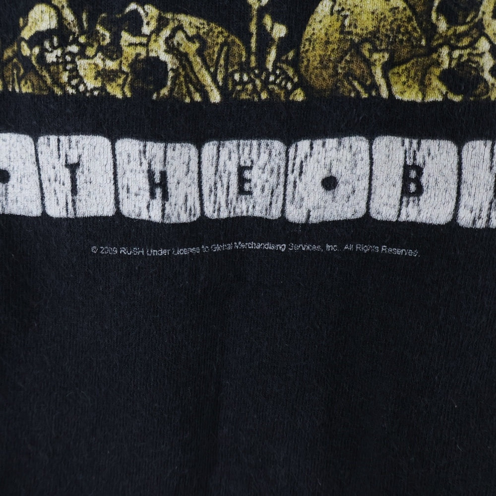 VINTAGE(ヴィンテージ) 00s RUSH ROLL THE BONES ラッシュ ロール ザボーンズ 両面プリント Tシャツ 半袖カットソーブラック
