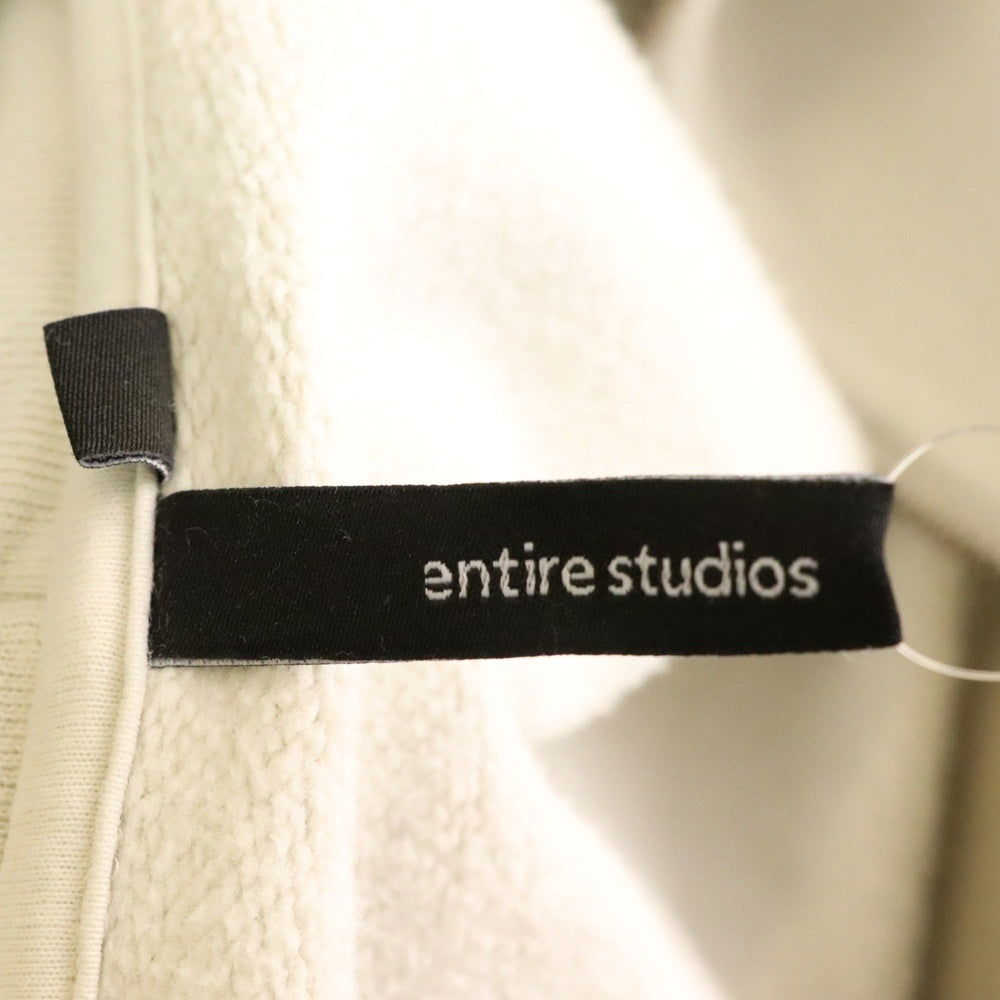 entire studios(エンタイア スタジオ) ETERNAL ZIP SOOT フルジップアップ パーカー ホワイト ES2202