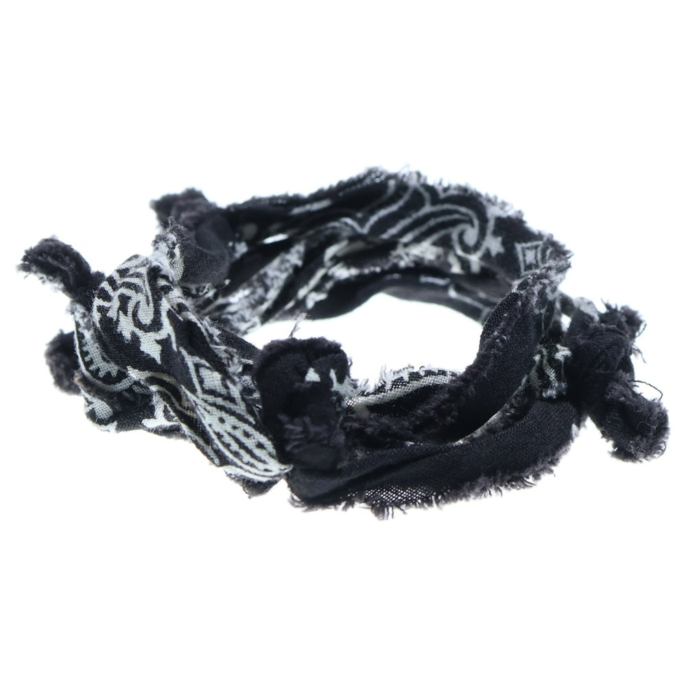 RAF SIMONS(ラフシモンズ) 04AW Archive WAVES期 Bandanna bracelet アーカイブ バンダナ ブレスレット ブラック