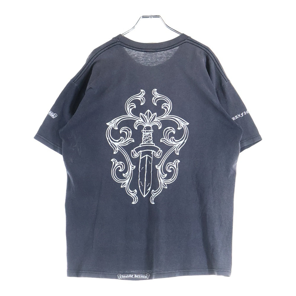 CHROME HEARTS(クロムハーツ) OLD MAXFIELD COLLABORATION BIG DAGGER TEE マックスフィールド胸ポケット バックダガープリント anvil タグ 半袖Tシャツ カットソー