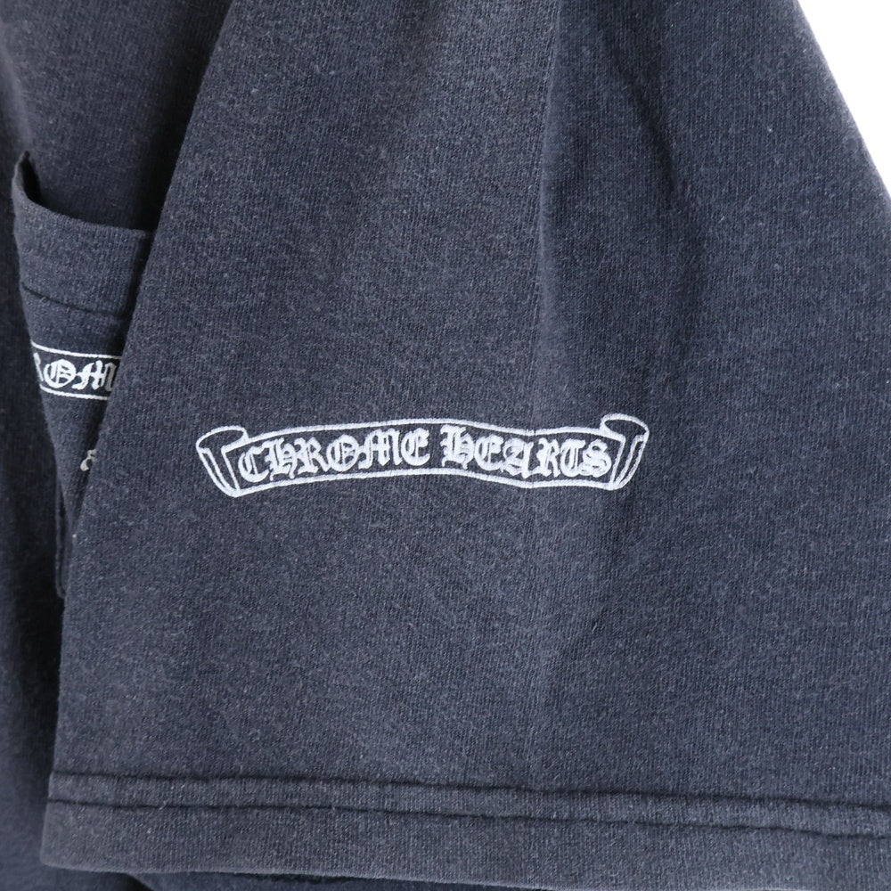 CHROME HEARTS(クロムハーツ) OLD MAXFIELD COLLABORATION BIG DAGGER TEE マックスフィールド胸ポケット バックダガープリント anvil タグ 半袖Tシャツ カットソー