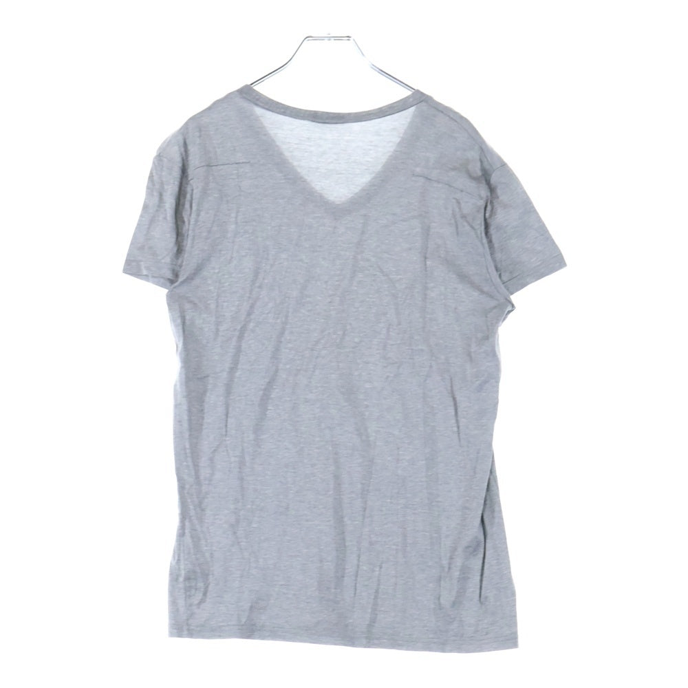 Dior HOMME(ディオールオム) BEE刺繍 Vネック カットソー 刺繍Tシャツ グレー