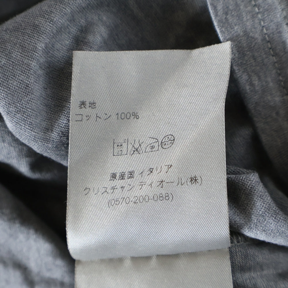 Dior HOMME(ディオールオム) BEE刺繍 Vネック カットソー 刺繍Tシャツ グレー