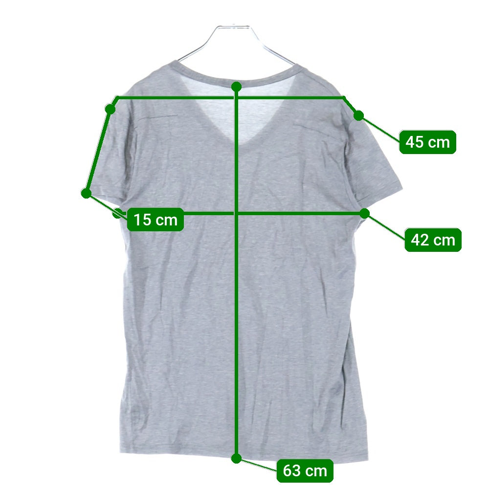 Dior HOMME(ディオールオム) BEE刺繍 Vネック カットソー 刺繍Tシャツ グレー