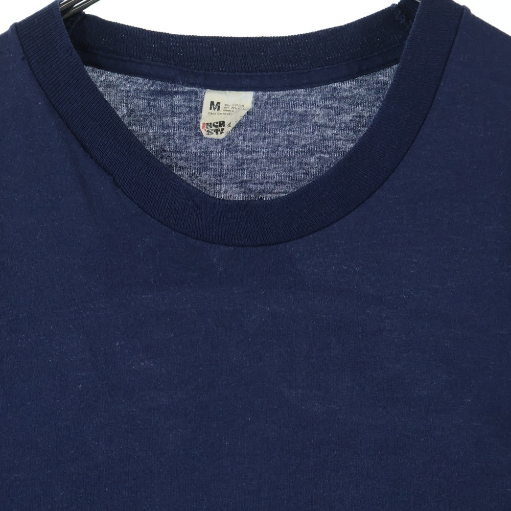 VINTAGE(ヴィンテージ) 80s CAMEL キャメル 企業Tシャツ 半袖プリントTシャツ カットソー ネイビー