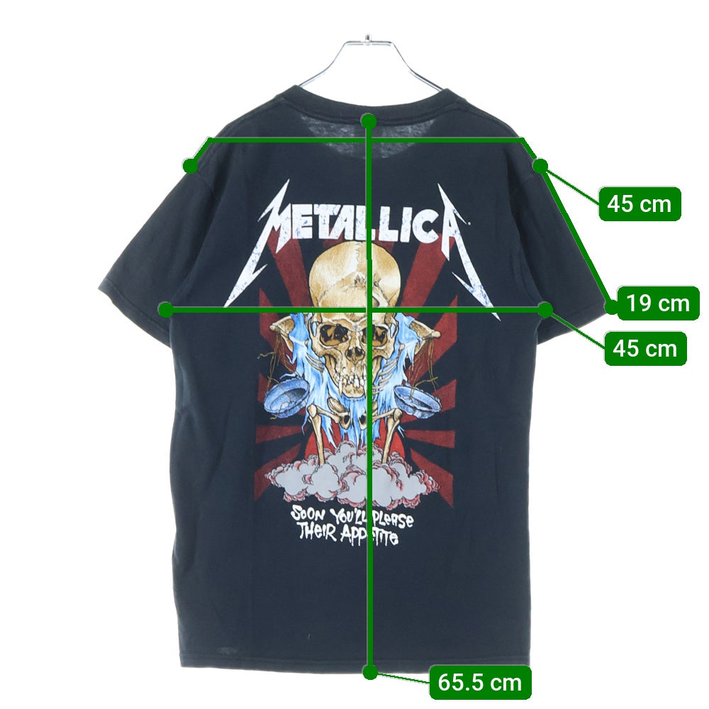 VINTAGE(ヴィンテージ) 90-00s METALLICA Doris メタリカ ドリス パスヘッド 両面プリント 半袖Tシャツ カットソー ブラック